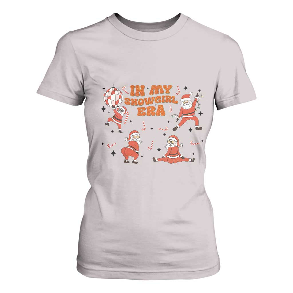 Funny Santa Girl Christmas T Shirt For Women TS14 Ice Gray Print Your Wear