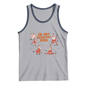 Funny Santa Girl Christmas Tank Top TS14 Athletic Heather Navy Print Your Wear