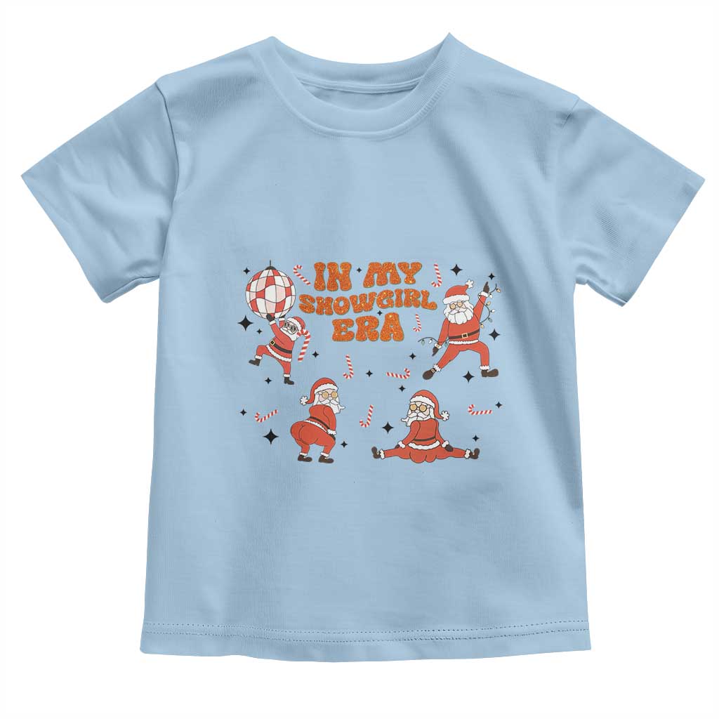 Funny Santa Girl Christmas Toddler T Shirt TS14 Light Blue Print Your Wear