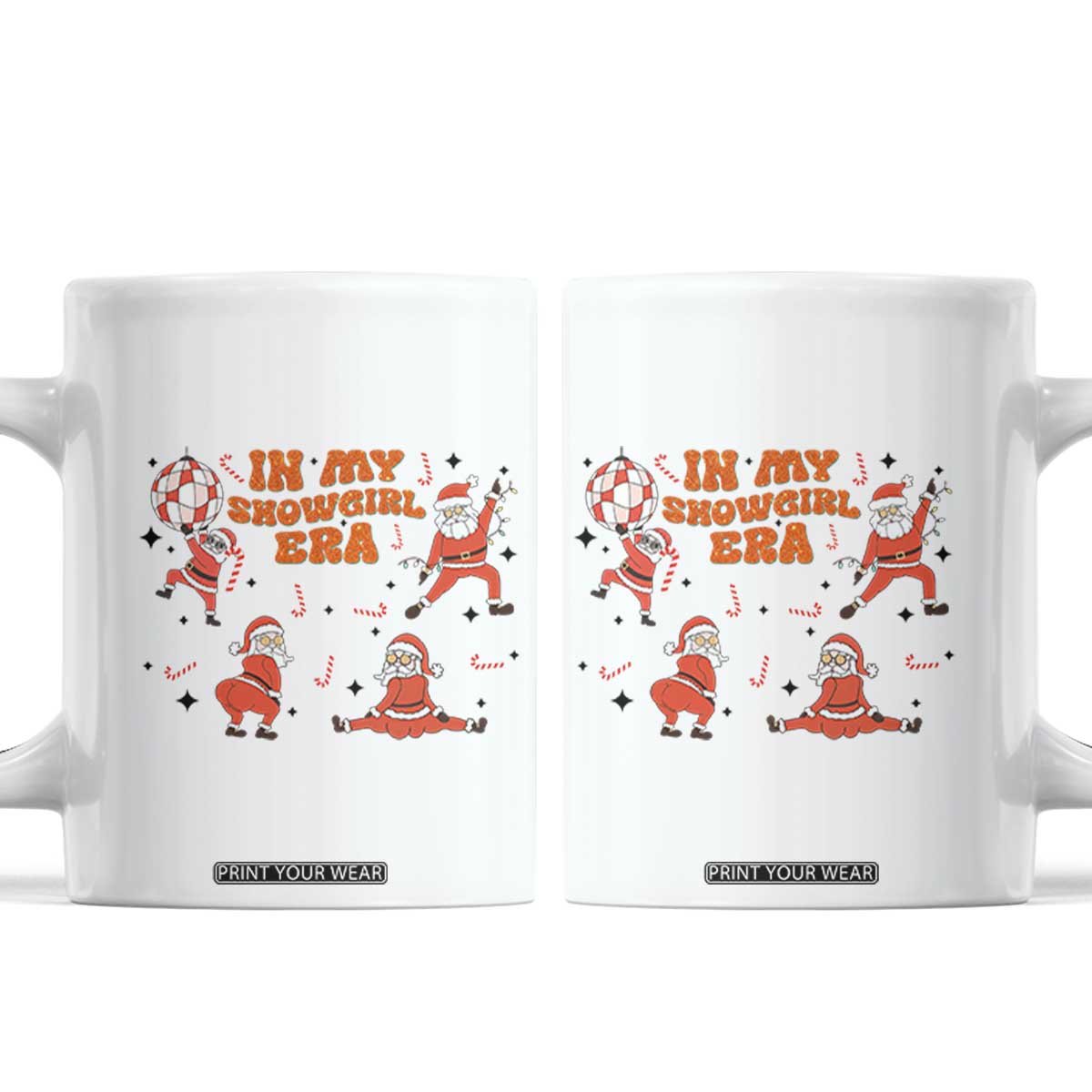 Funny Santa Girl Christmas Coffee Mug TS14 White Print Your Wear