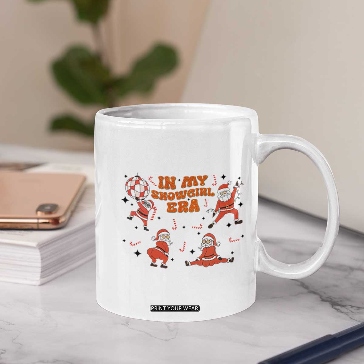 Funny Santa Girl Christmas Coffee Mug TS14 Print Your Wear