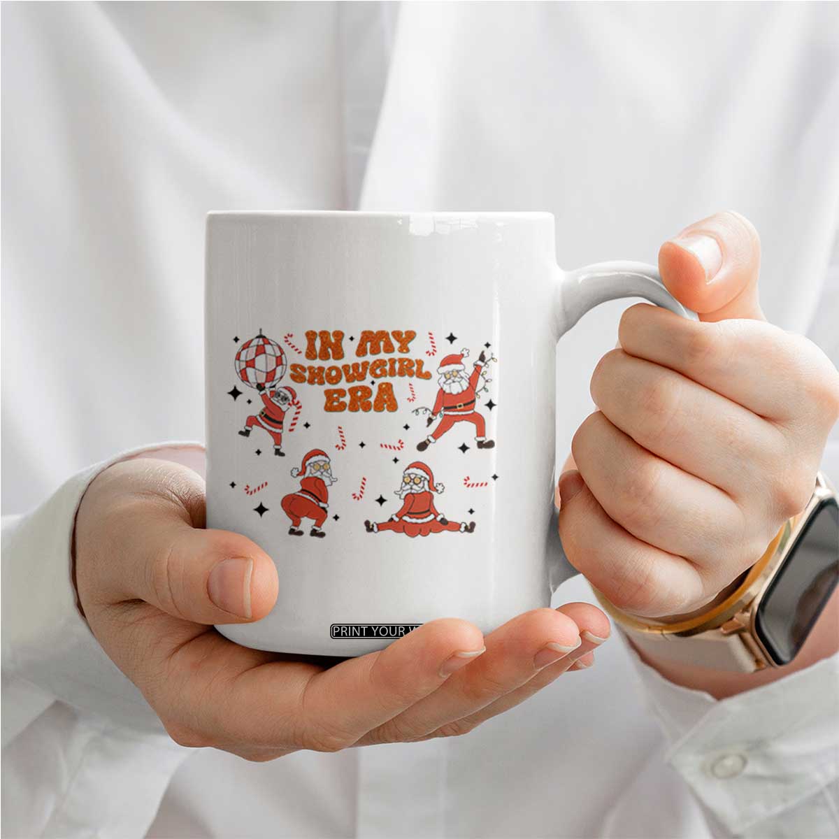Funny Santa Girl Christmas Coffee Mug TS14 Print Your Wear