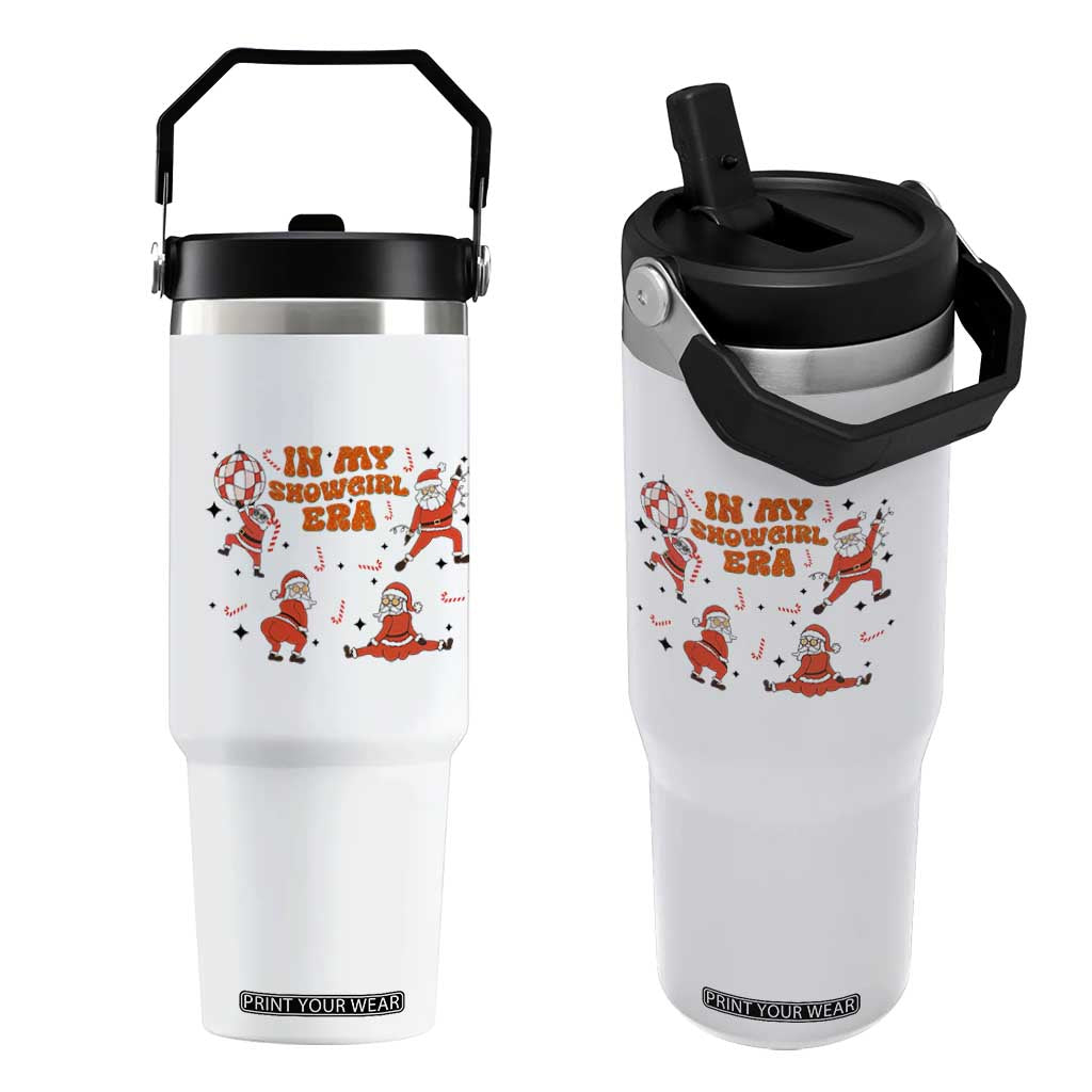 Funny Santa Girl Christmas Flip Straw Tumbler TS14 One Size: 30 oz White Print Your Wear