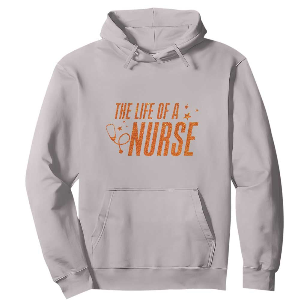 Funny Nurse Christmas Hoodie The Life Of A Nurse TS14 Ice Gray Print Your Wear