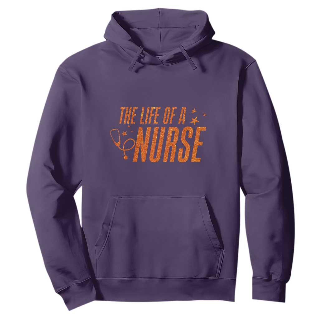 Funny Nurse Christmas Hoodie The Life Of A Nurse TS14 Purple Print Your Wear