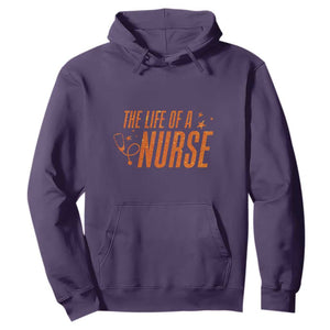 Funny Nurse Christmas Hoodie The Life Of A Nurse TS14 Purple Print Your Wear