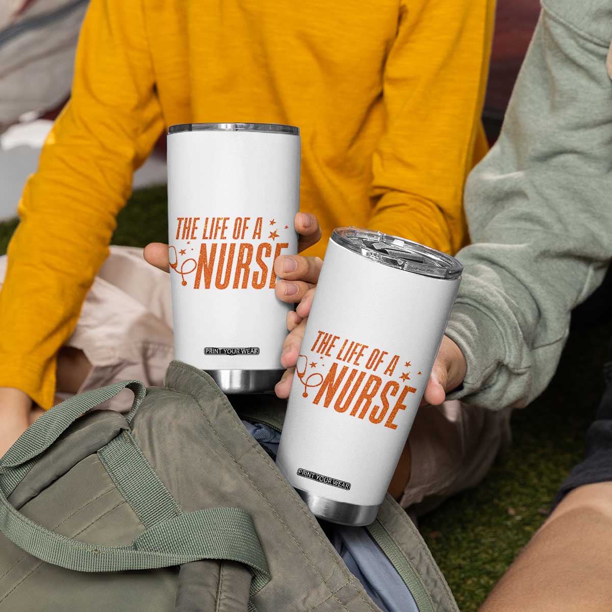 Funny Nurse Christmas Tumbler Cup The Life Of A Nurse TS14 Print Your Wear