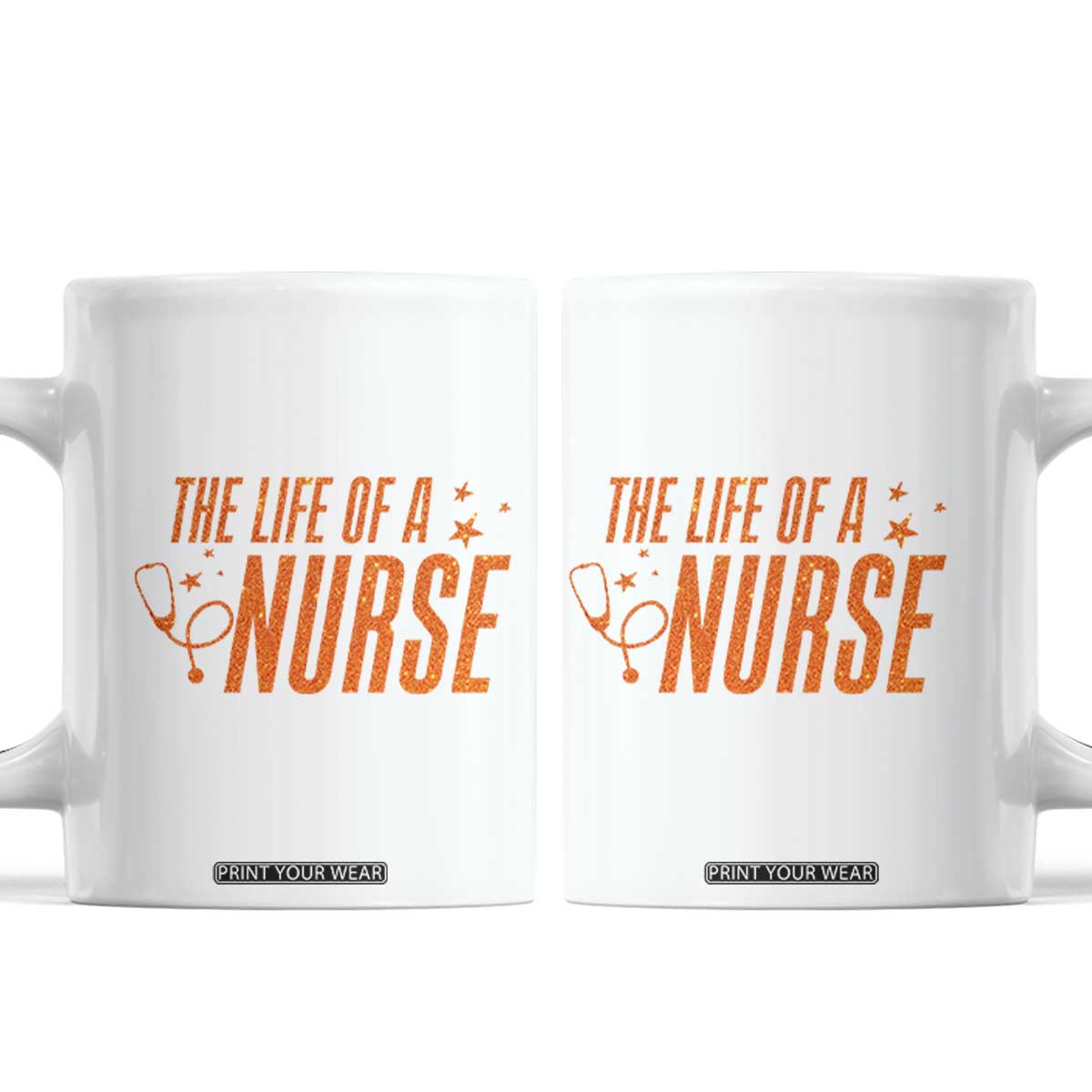 Funny Nurse Christmas Coffee Mug The Life Of A Nurse TS14 White Print Your Wear