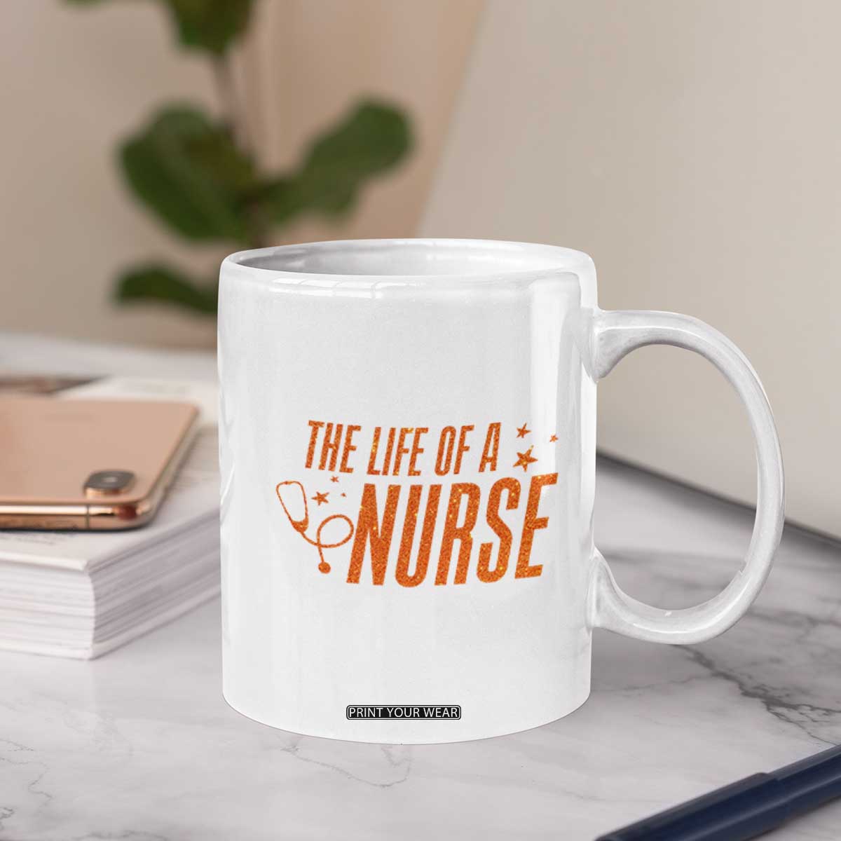 Funny Nurse Christmas Coffee Mug The Life Of A Nurse TS14 Print Your Wear