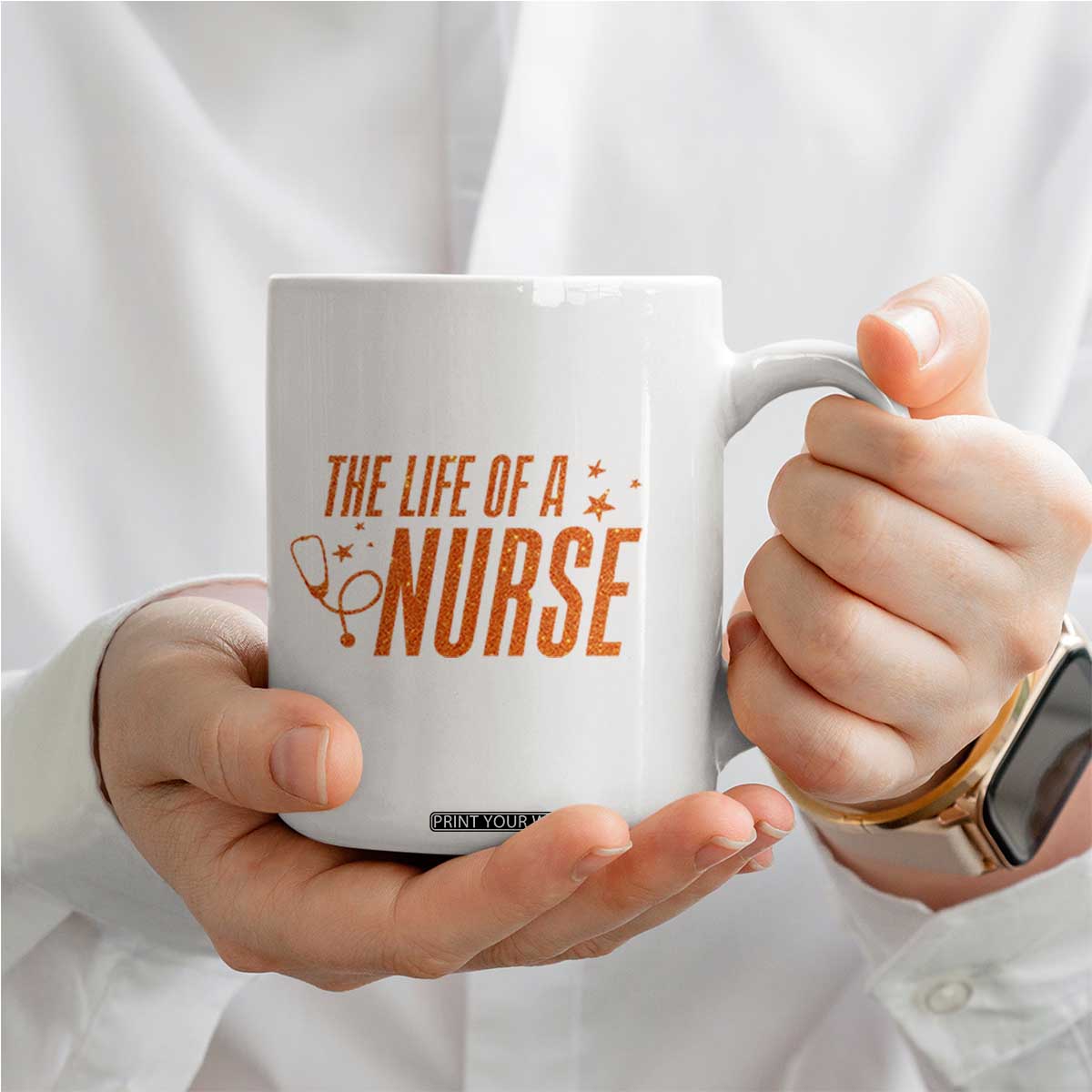 Funny Nurse Christmas Coffee Mug The Life Of A Nurse TS14 Print Your Wear