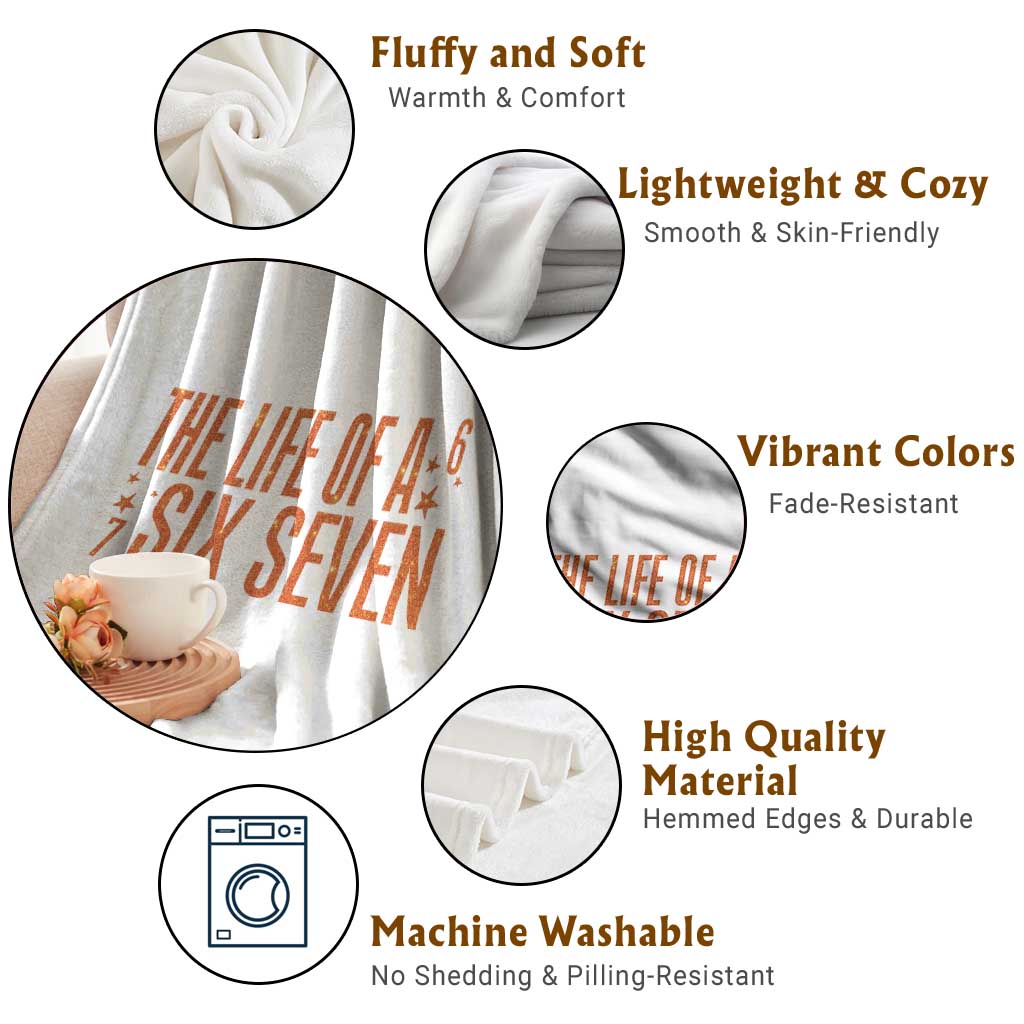 67 Six Seven Meme Throw Blanket TS14 Print Your Wear