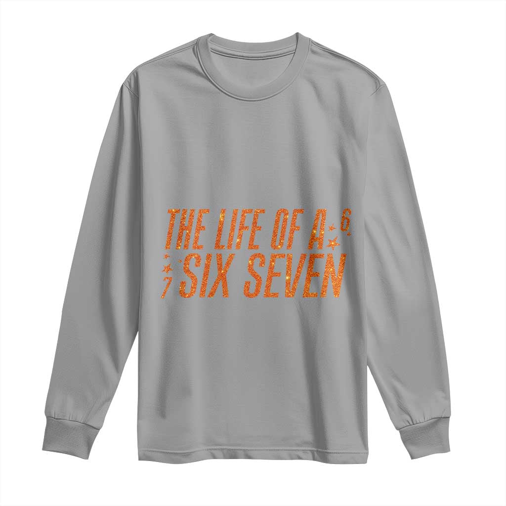 67 Six Seven Meme Long Sleeve Shirt TS14 Sport Gray Print Your Wear