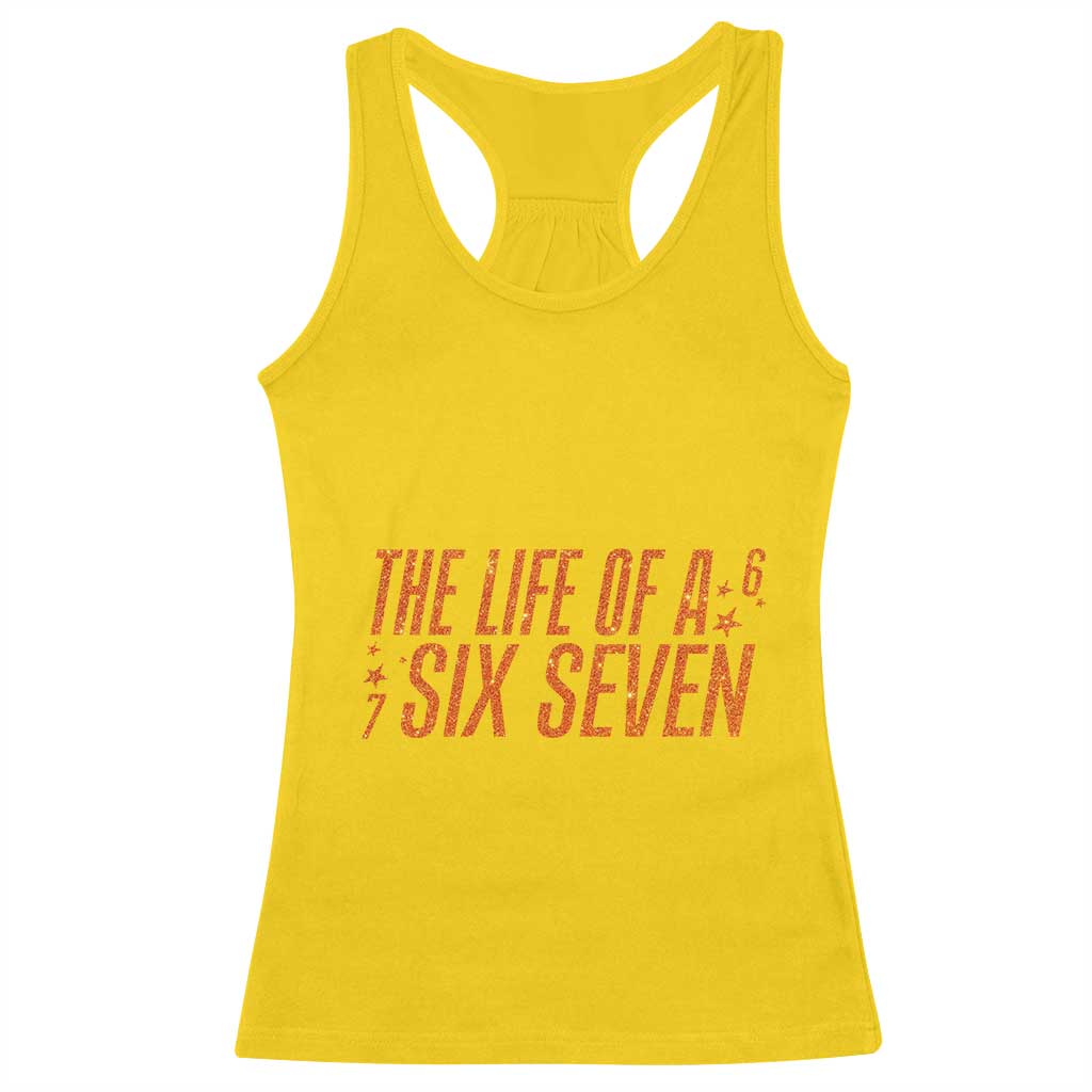 67 Six Seven Meme Racerback Tank Top TS14 Daisy Print Your Wear