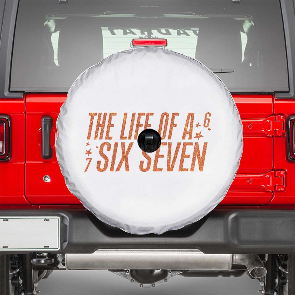 67 Six Seven Meme Spare Tire Cover TS14 White Print Your Wear
