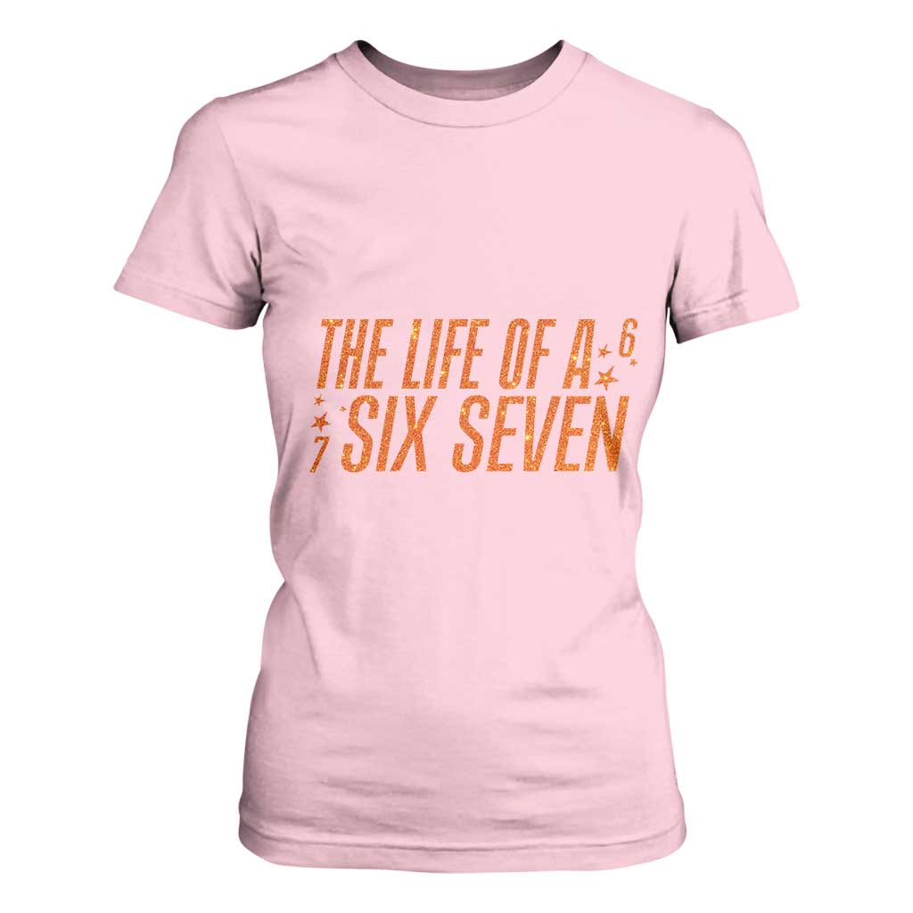 67 Six Seven Meme T Shirt For Women TS14 Light Pink Print Your Wear