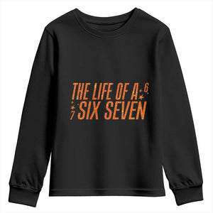 67 Six Seven Meme Youth Sweatshirt TS14 Black Print Your Wear