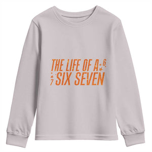 67 Six Seven Meme Youth Sweatshirt TS14 Ice Gray Print Your Wear
