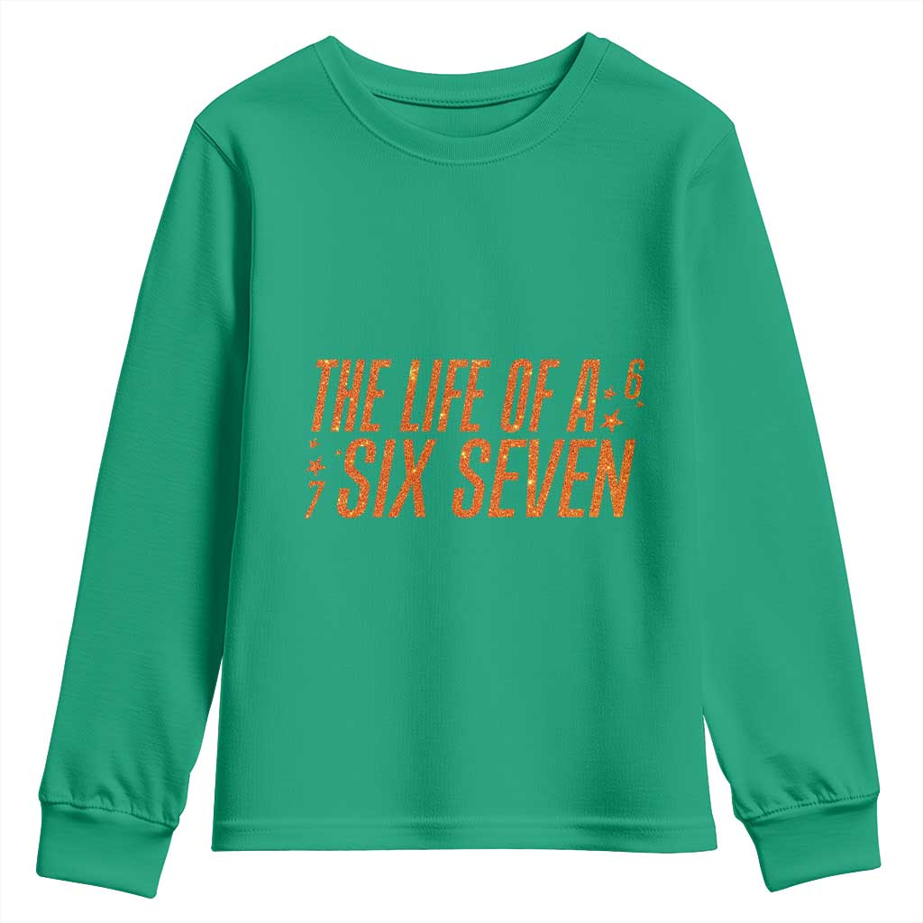 67 Six Seven Meme Youth Sweatshirt TS14 Irish Green Print Your Wear