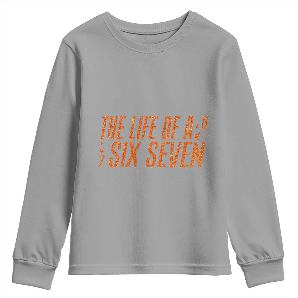 67 Six Seven Meme Youth Sweatshirt TS14 Sport Gray Print Your Wear