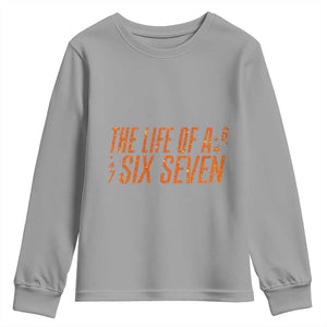 67 Six Seven Meme Youth Sweatshirt TS14 Sport Gray Print Your Wear