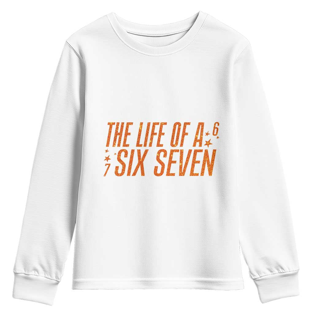 67 Six Seven Meme Youth Sweatshirt TS14 White Print Your Wear