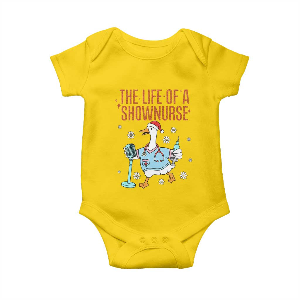 Funny Goose Nurse Christmas Baby Onesie The Life Of A Shownurrse TS14 Daisy Print Your Wear
