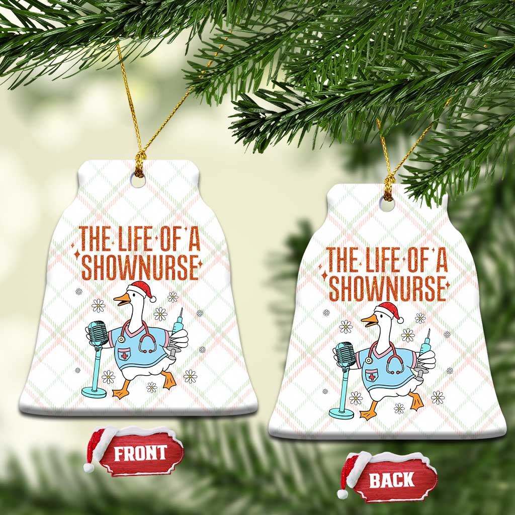 Funny Goose Nurse Christmas Ceramic Ornament The Life Of A Shownurrse TS14 Print Your Wear