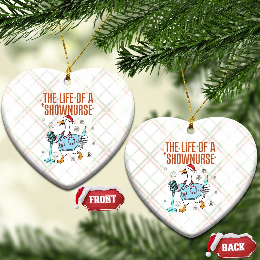 Funny Goose Nurse Christmas Ceramic Ornament The Life Of A Shownurrse TS14 Print Your Wear