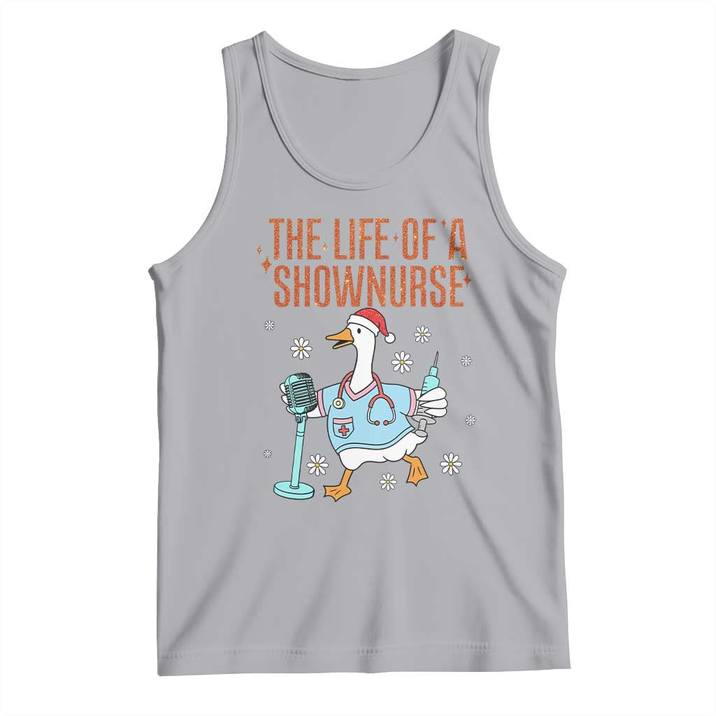 Funny Goose Nurse Christmas Tank Top The Life Of A Shownurrse TS14 Athletic Heather Print Your Wear