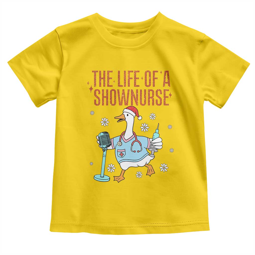 Funny Goose Nurse Christmas Toddler T Shirt The Life Of A Shownurrse TS14 Daisy Print Your Wear