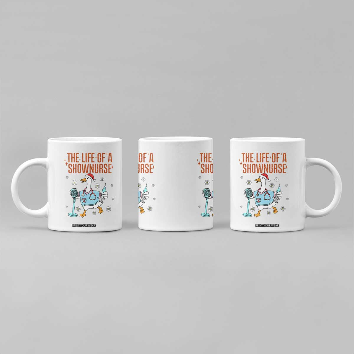 Funny Goose Nurse Christmas Coffee Mug The Life Of A Shownurrse TS14 Print Your Wear