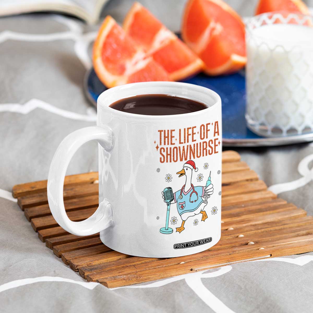 Funny Goose Nurse Christmas Coffee Mug The Life Of A Shownurrse TS14 Print Your Wear