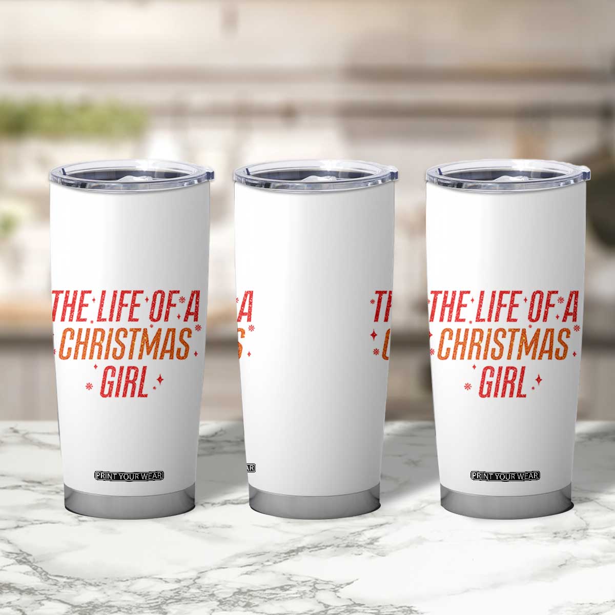 The Life Of A Christmas Girl Tumbler Cup TS14 Print Your Wear