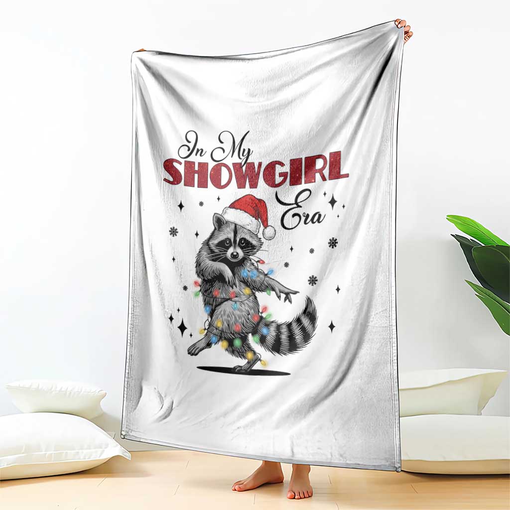 Funny Raccoon Christmas Throw Blanket In My Costume Era Xmas TS14 Print Your Wear