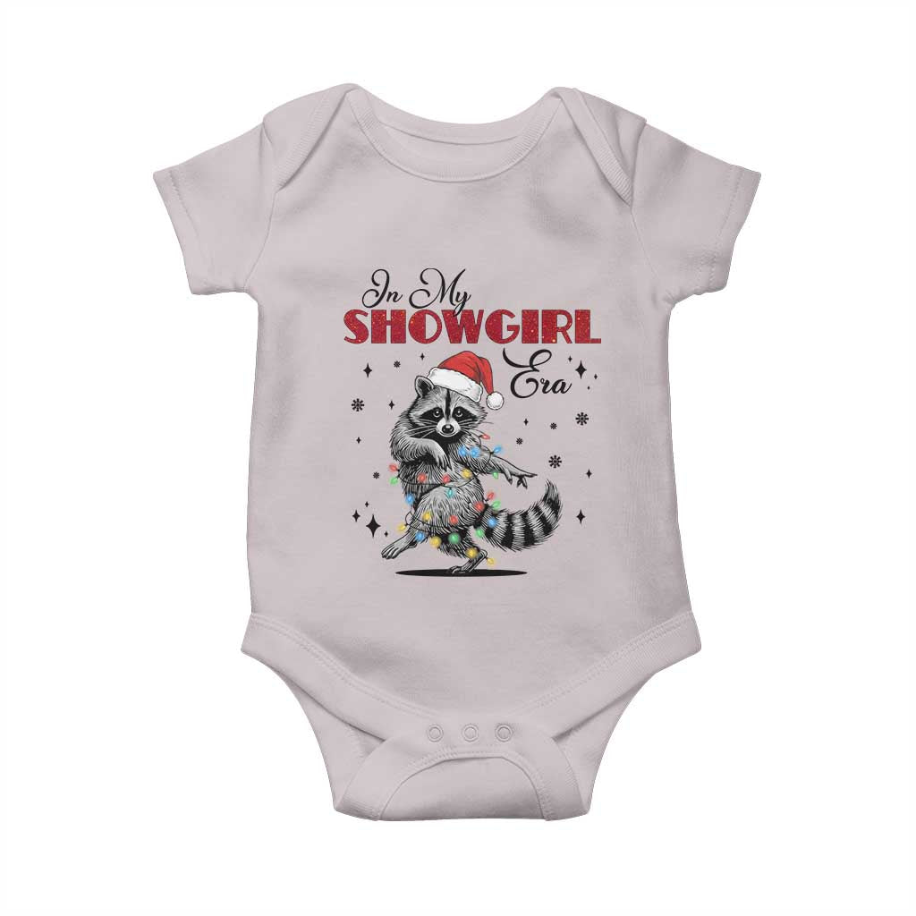 Funny Raccoon Christmas Baby Onesie In My Costume Era Xmas TS14 Ice Gray Print Your Wear