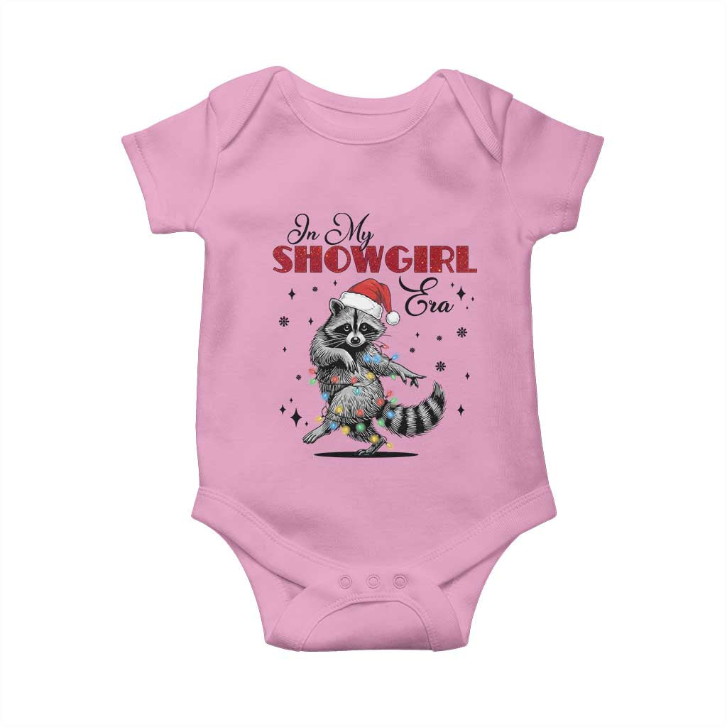 Funny Raccoon Christmas Baby Onesie In My Costume Era Xmas TS14 Light Pink Print Your Wear