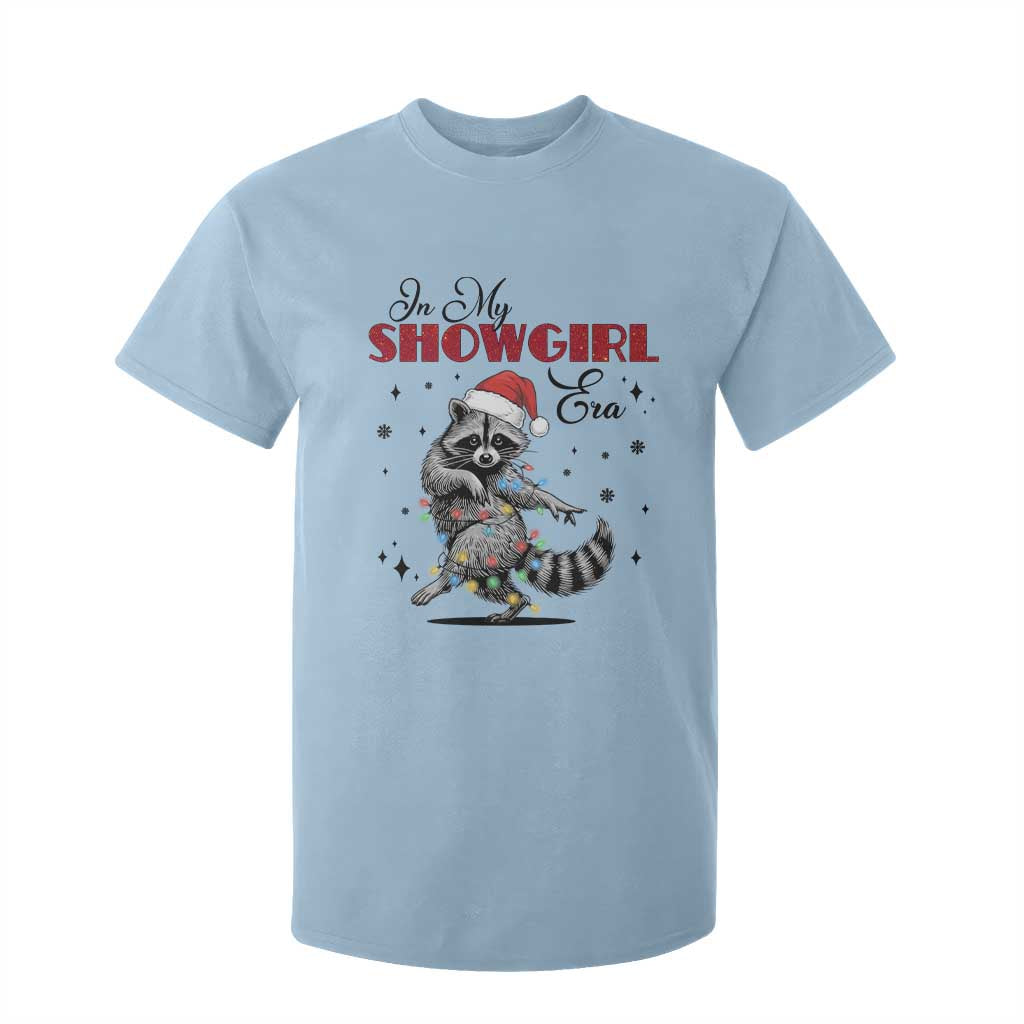 Funny Raccoon Christmas T Shirt For Kid In My Costume Era Xmas TS14 Light Blue Print Your Wear