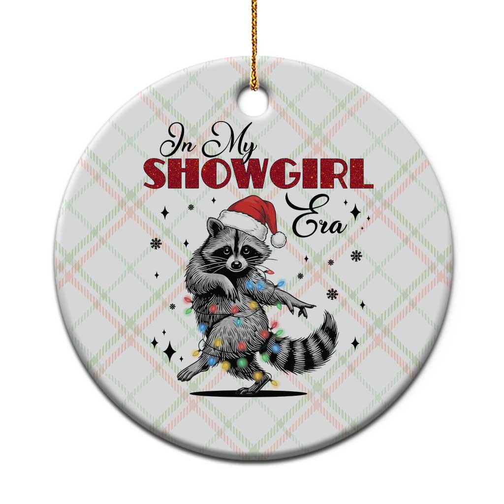 Funny Raccoon Christmas Ceramic Ornament In My Costume Era Xmas TS14 1pc Christmas Plaid Print Your Wear