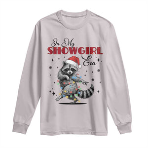 Funny Raccoon Christmas Long Sleeve Shirt In My Costume Era Xmas TS14 Ice Gray Print Your Wear