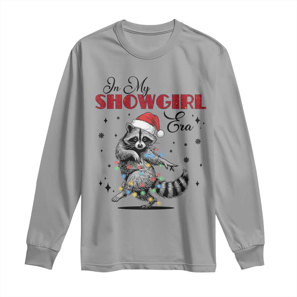 Funny Raccoon Christmas Long Sleeve Shirt In My Costume Era Xmas TS14 Sport Gray Print Your Wear