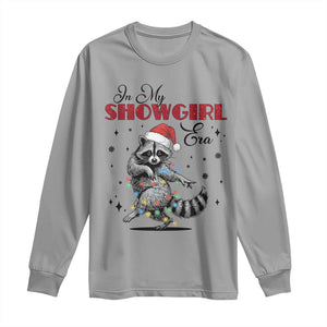 Funny Raccoon Christmas Long Sleeve Shirt In My Costume Era Xmas TS14 Sport Gray Print Your Wear
