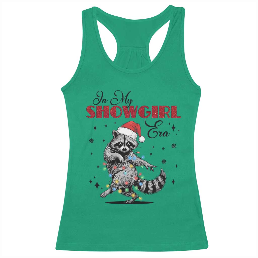 Funny Raccoon Christmas Racerback Tank Top In My Costume Era Xmas TS14 Irish Green Print Your Wear