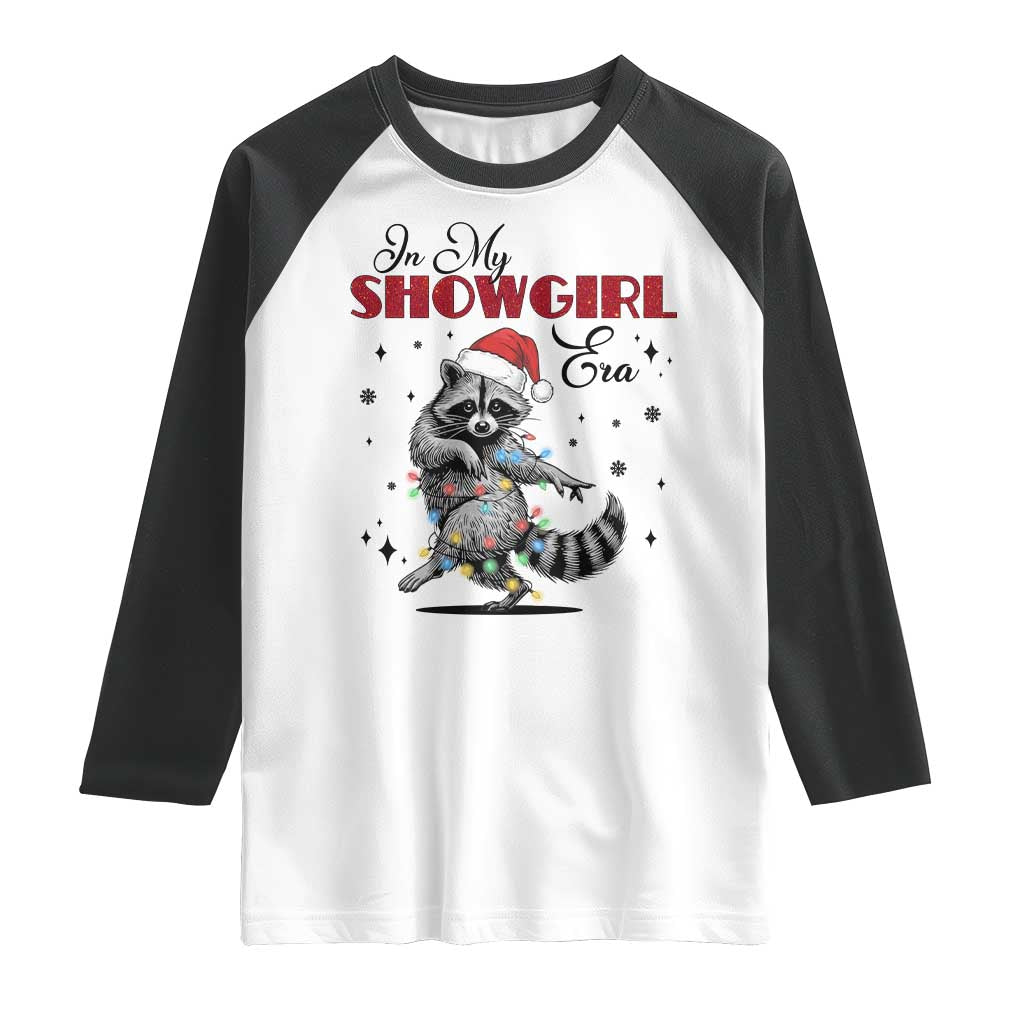 Funny Raccoon Christmas Raglan Shirt In My Costume Era Xmas TS14 White Black Print Your Wear