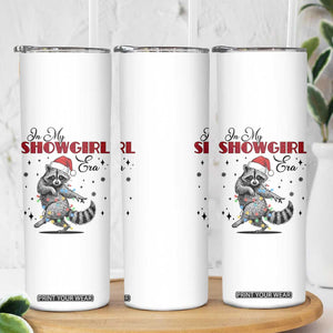 Funny Raccoon Christmas Skinny Tumbler In My Costume Era Xmas TS14 Print Your Wear