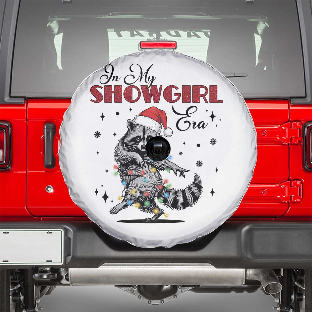 Funny Raccoon Christmas Spare Tire Cover In My Costume Era Xmas TS14 White Print Your Wear