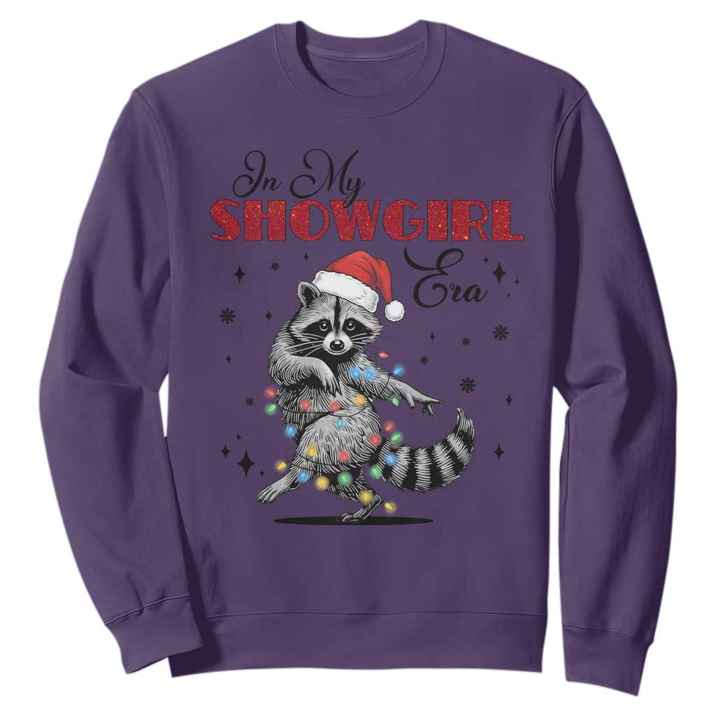 Funny Raccoon Christmas Sweatshirt In My Costume Era Xmas TS14 Purple Print Your Wear
