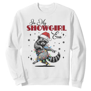 Funny Raccoon Christmas Sweatshirt In My Costume Era Xmas TS14 White Print Your Wear