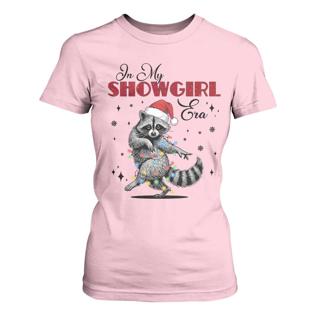 Funny Raccoon Christmas T Shirt For Women In My Costume Era Xmas TS14 Light Pink Print Your Wear