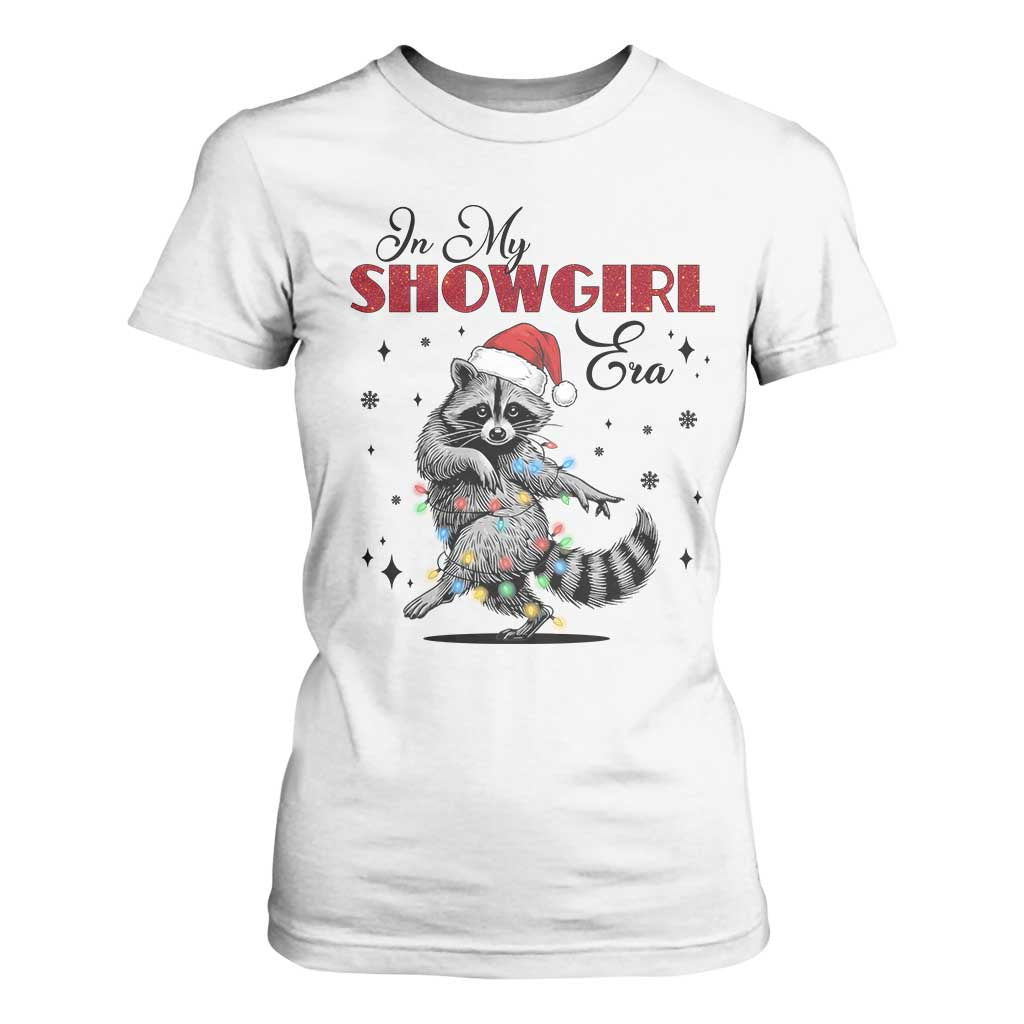 Funny Raccoon Christmas T Shirt For Women In My Costume Era Xmas TS14 White Print Your Wear