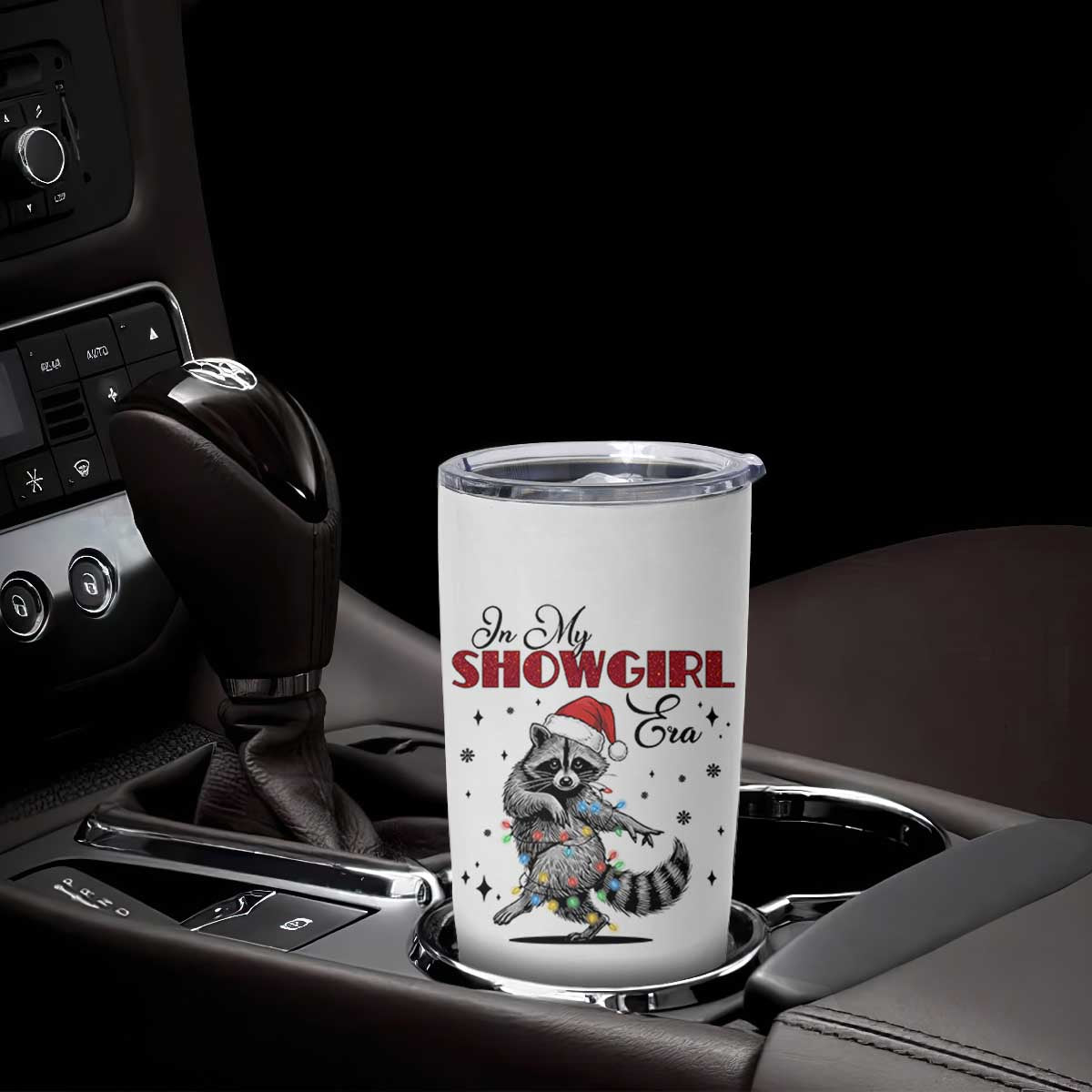 Funny Raccoon Christmas Tumbler Cup In My Costume Era Xmas TS14 Print Your Wear